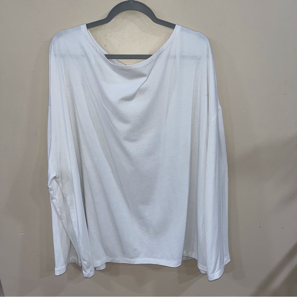 Allsaints white long sleeve top